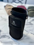 40 ounce/ 1.3 Liter water bottle sleeve insulated cross body carrier with pockets for phone and essentials, built in key chain black