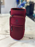 40 ounce/ 1.3 Liter water bottle sleeve insulated cross body carrier with pockets for phone and essentials, built in key chain burgundy